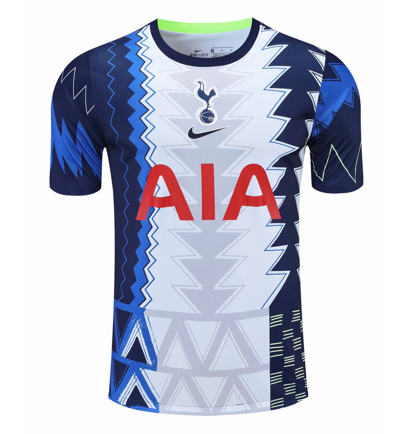 2021/22 Tottenham Hotspur White Blue Training Shirt